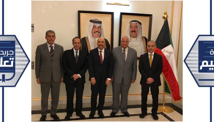 وفد الجهاز الوطني للاعتماد الأكاديمي يلتقي سفير الكويت في فرنسا سامي السليمان
