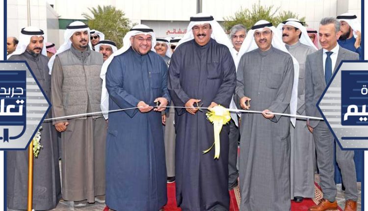 المدير العام للهيئة العامة للتــعلــيـــــــم التطــبـــيقـــي والتـــدريــــــب د. علي المضف خلال افتتاحه فعالية «أسبوع التدريب المتميز التطوعي السادس»