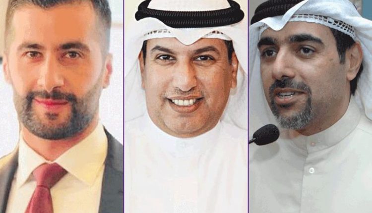 أستاذ الهندسة الميكانيكية بجامعة الكويت د. عماد خورشيد- رئيس قسم دراسات المعلومات ورئيس لجنة التعليم عن بعد بكلية العلوم الاجتماعية د. سلطان الديحاني-أستاذ الهندسة الكهربائية بجامعة الكويت د. حمد الروغاني