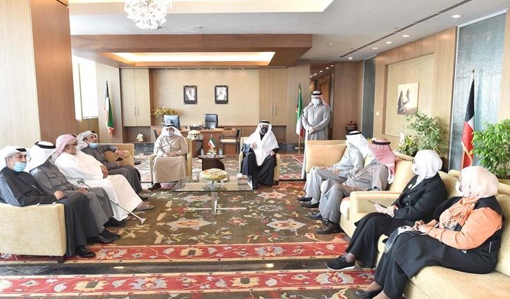 د. علي المضف مستقبلا فيصل مقصيد وقيادات التربية